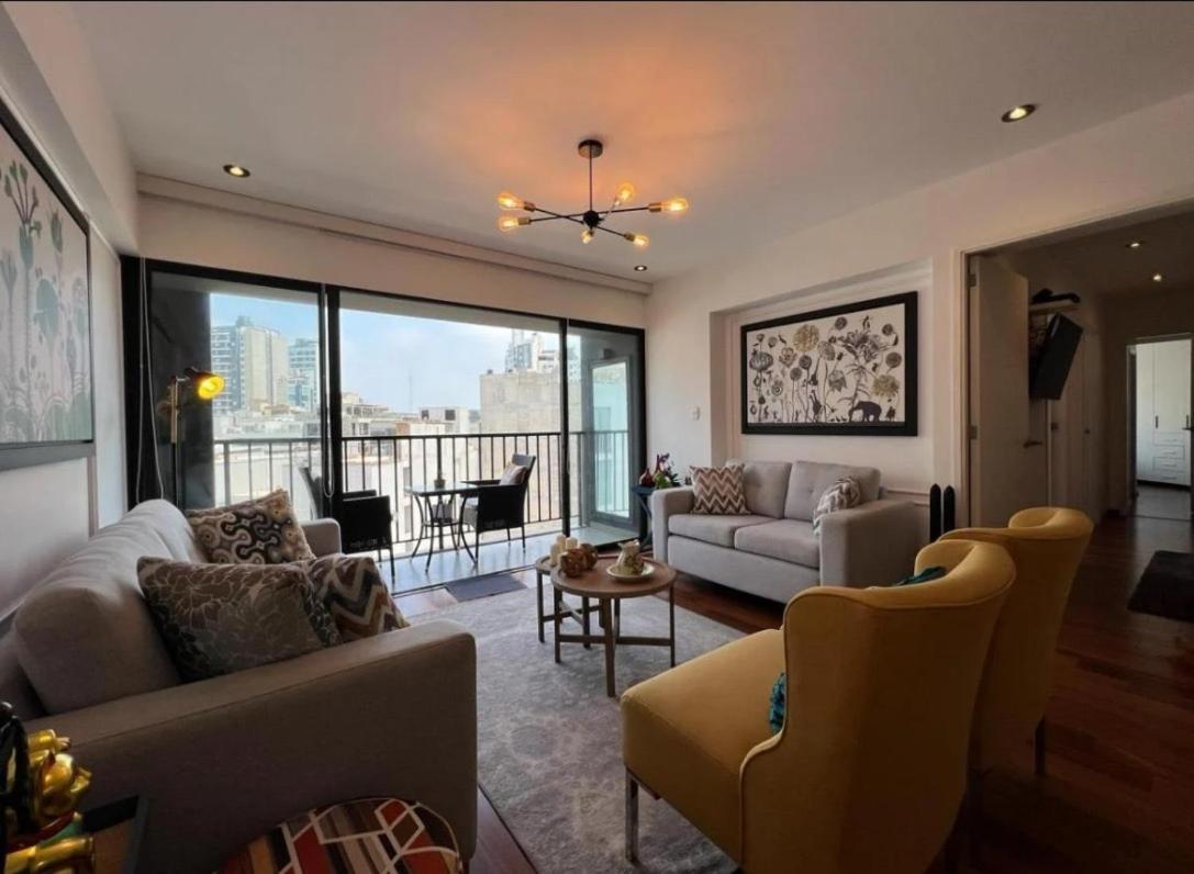 Exclusivo Y Moderno Depa En Miraflores Vista Al Mar Y A La Ciudad Amoblado Apartments Lima Dış mekan fotoğraf